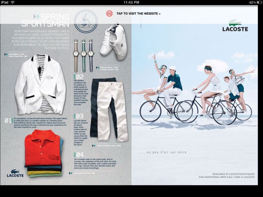GQ Lacoste Ad Landscape